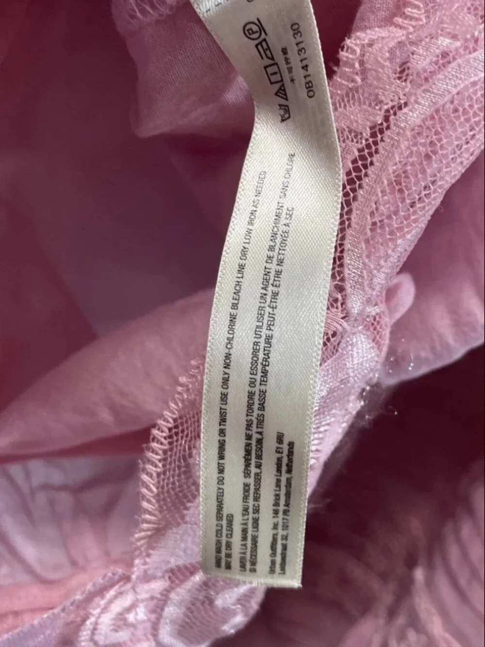 Free People Eloise Bodysuit Size Medium NWT Pink